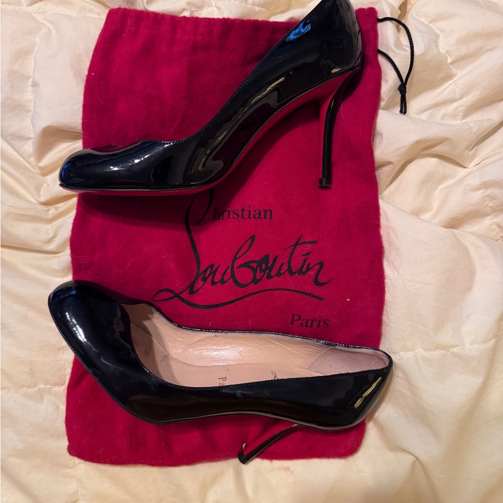 Christian Louboutin Glossy Black Heels